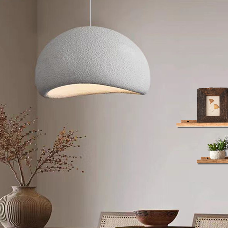 Morandi  Metal And Acrylic Dome Dinning Room Pendant Light, Blue/Grey/Pink/White