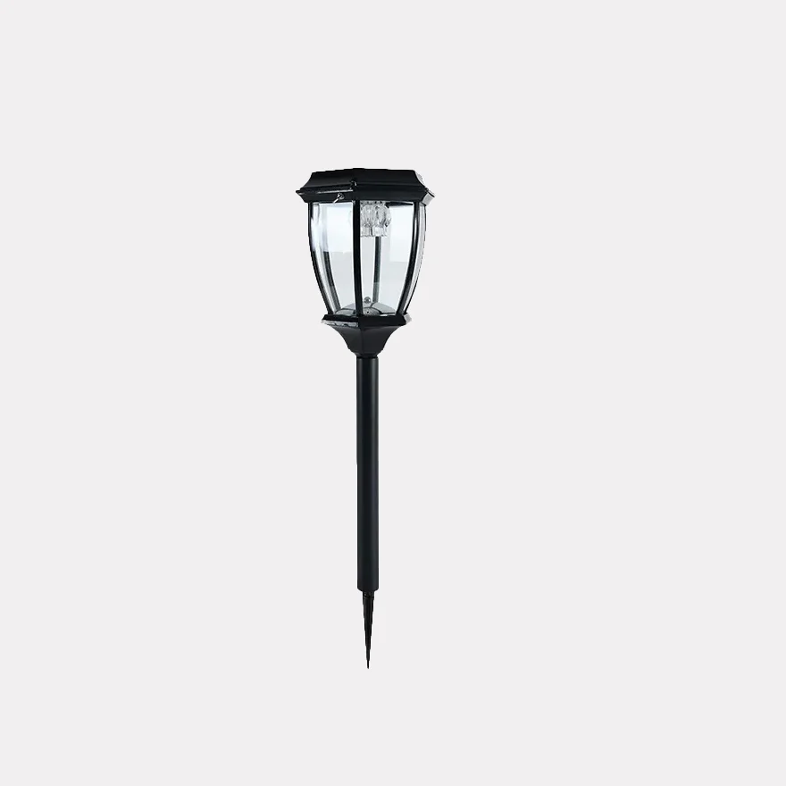 Nordic Metal And Glass Bell Outdoor Lamp, Black/Bronze