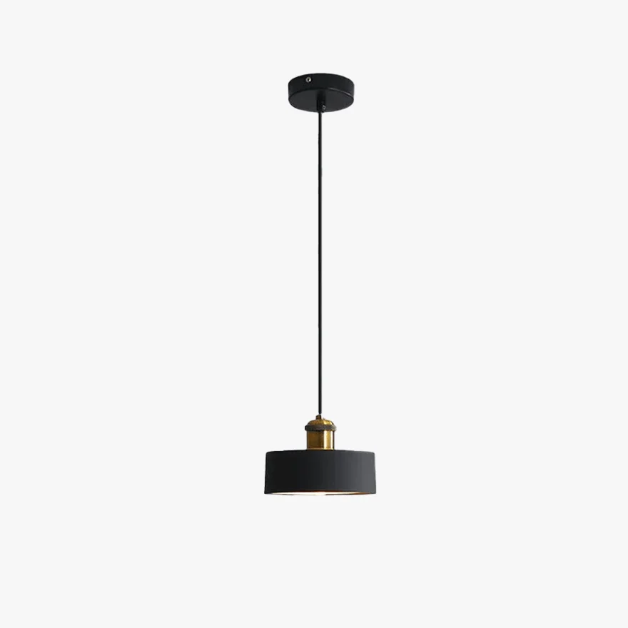 Morandi Metal And Resin Geometric Dining Room Pendant Light, Black/Grey/Orange/White