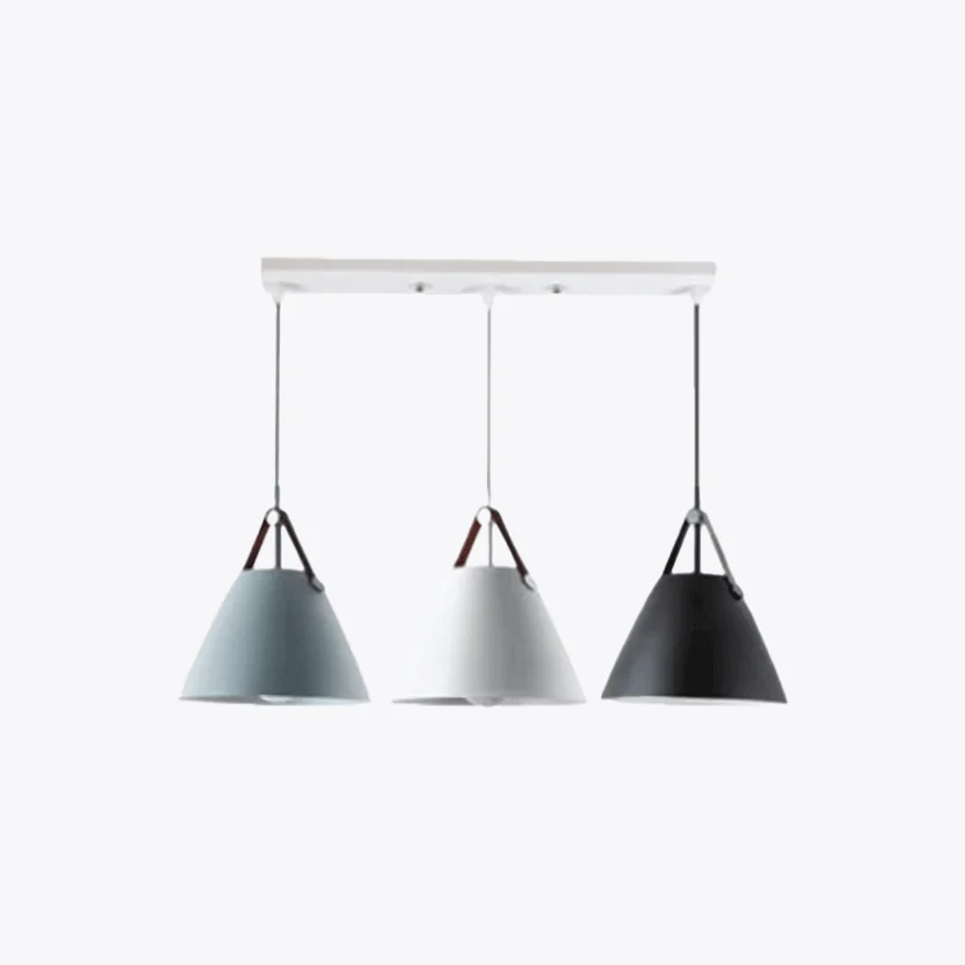 Contemporary Metal Cluster Study Room Pendant Light, Black/Gary/White