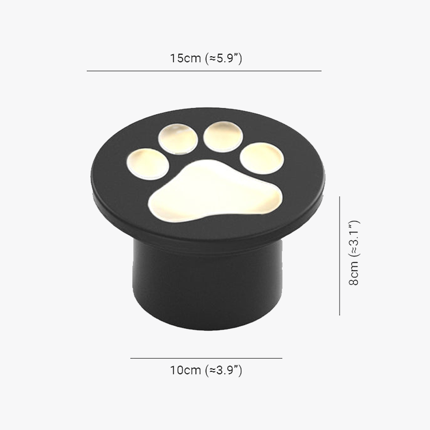 Minori Cat Paw Outdoor Ground Light, DIA 15CM