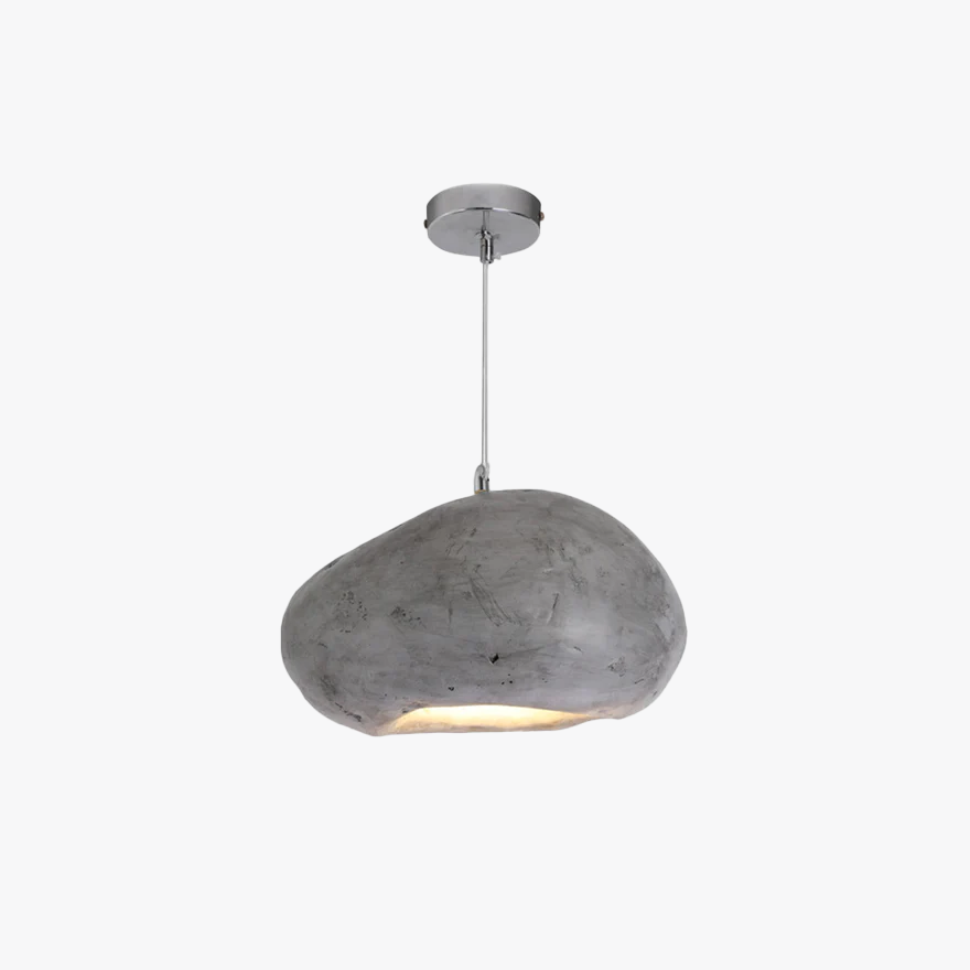 Designer Resin And Acrylic Bread Shape Bedroom Pendant Light, Black/Dark Blue/Grey/Light Blue