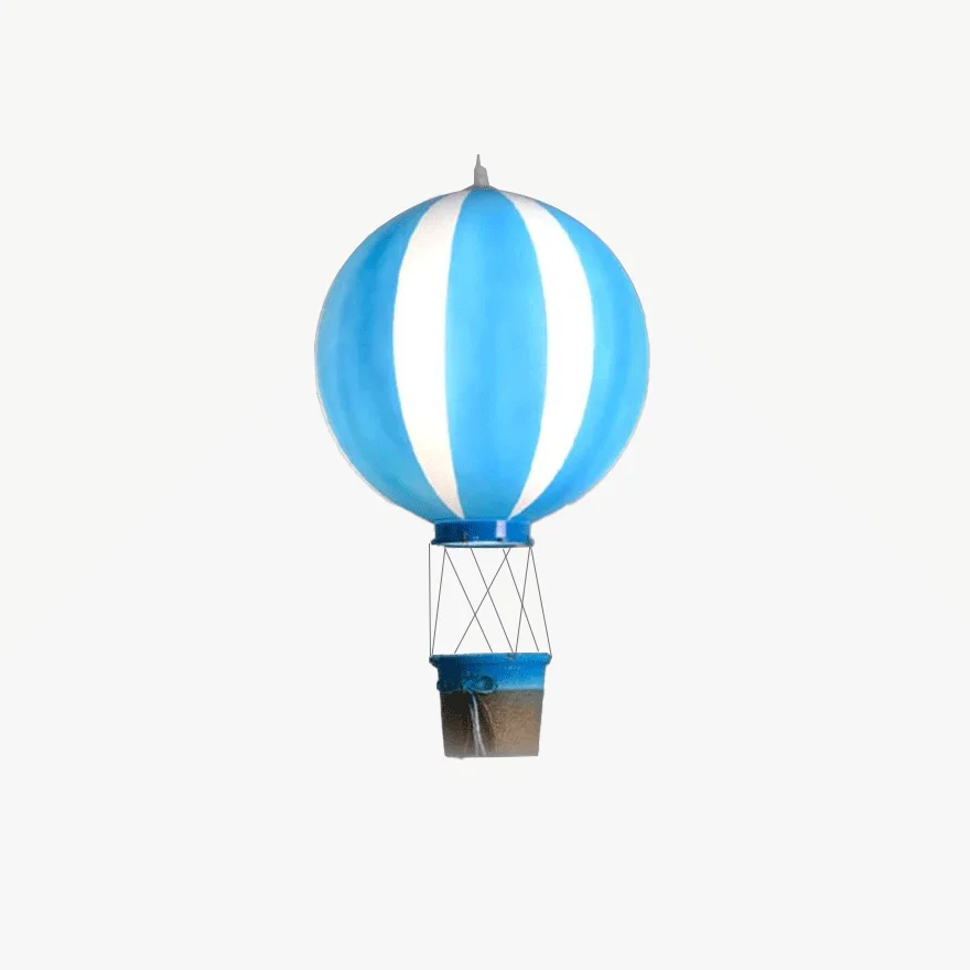 Art Deco Acrylic Air Balloon Children's Room Pendant Light, Multicolor