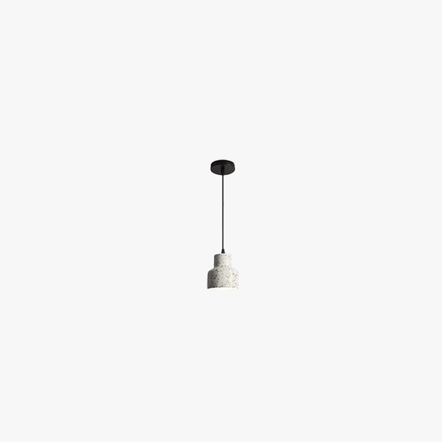 Nordic Marble Geometric Kitchen Pendant Light, White