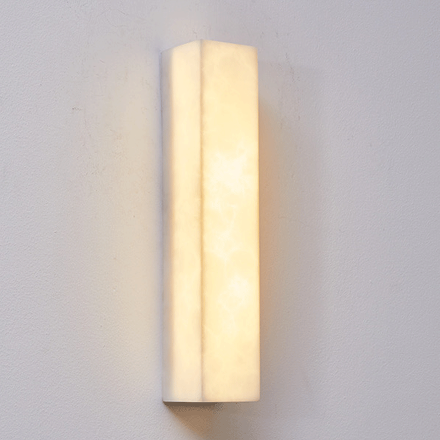 Edge Minimalist White Outdoor Wall Lamp