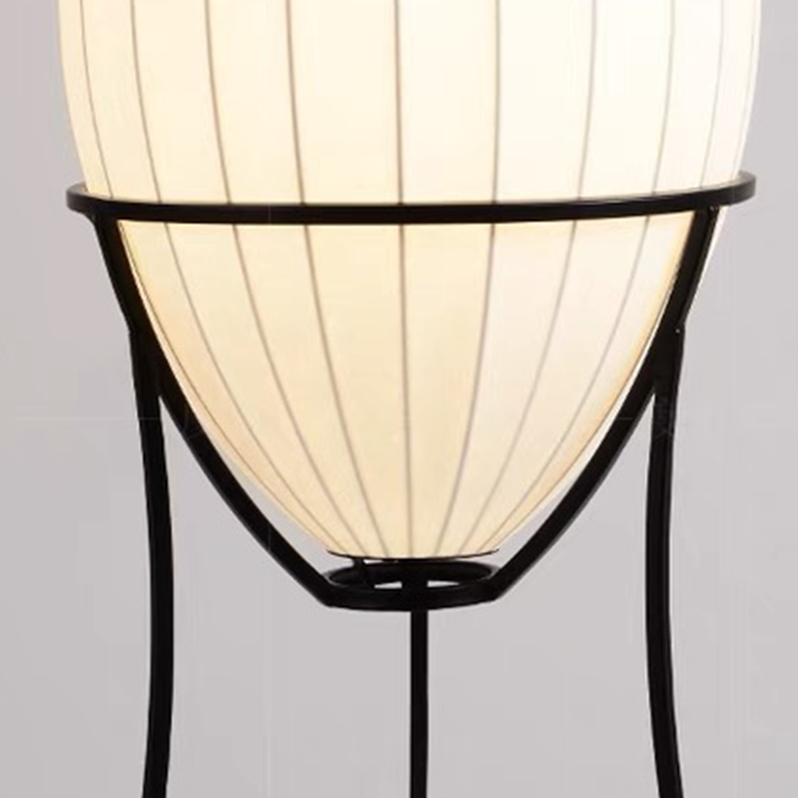 Renée Egg Shaped Floor Lamp, Artificial Fabric & Metal, L 95CM