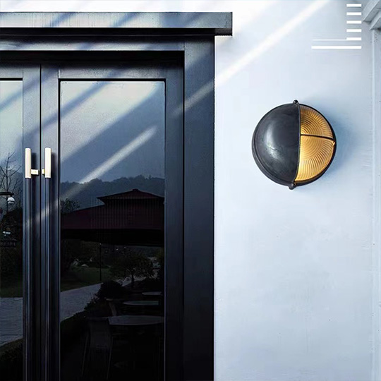 Modern Glass And Acrylic Geometric Outdoor Wall Lamp, Silver