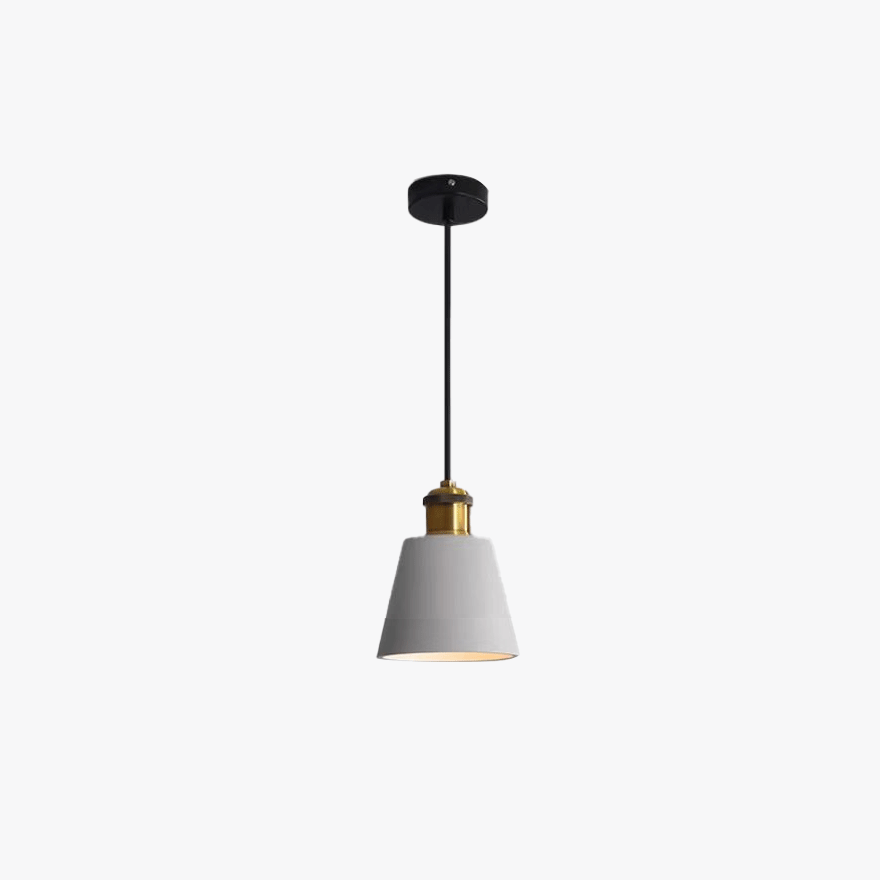 Morandi Metal And Resin Geometric Dining Room Pendant Light, Black/Grey/Orange/White