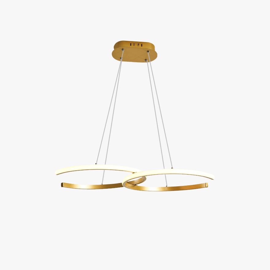 Nordic Metal Ring Kitchen Chandelier Pendant Light, Gold