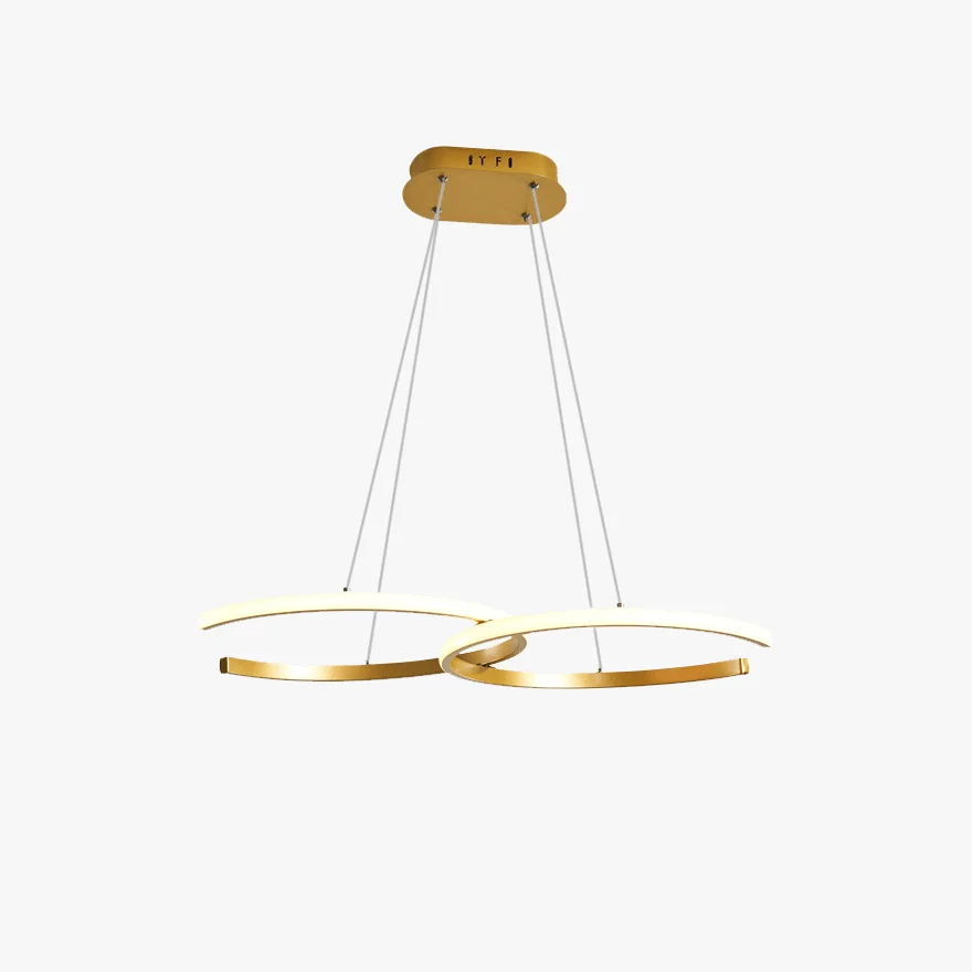 Nordic Metal Ring Kitchen Chandelier Pendant Light, Gold