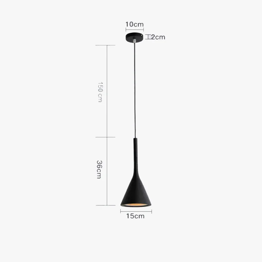 Nordic Metal And Acrylic Conical Kitchen Pendant Light, 8 Color