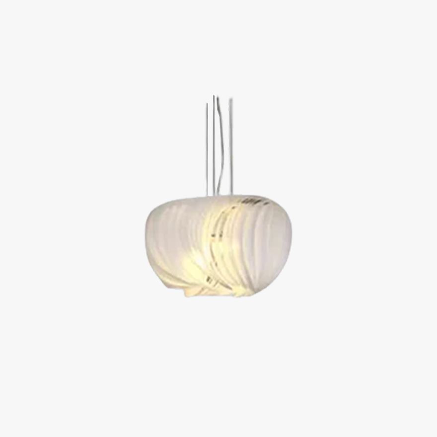 Retro Metal And Acrylic Round Study Room Pendant Light, White