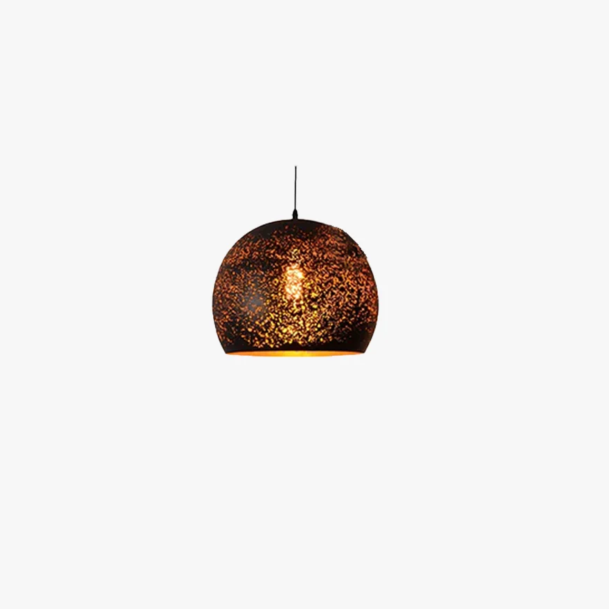 Unusual Metal Geometric Living Room Pendant Light, Black-Gold