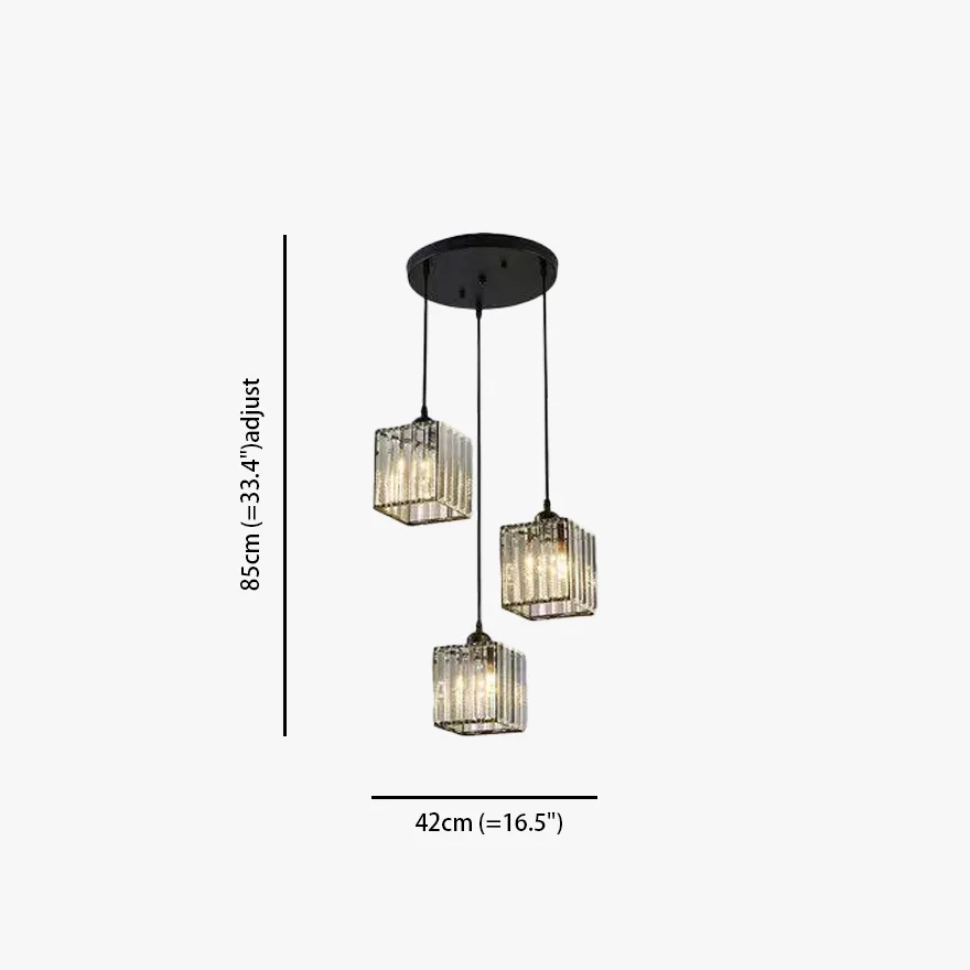 Nordic Metal And Glass Cylindrical Dining Room Pendant Light, Black/Gold