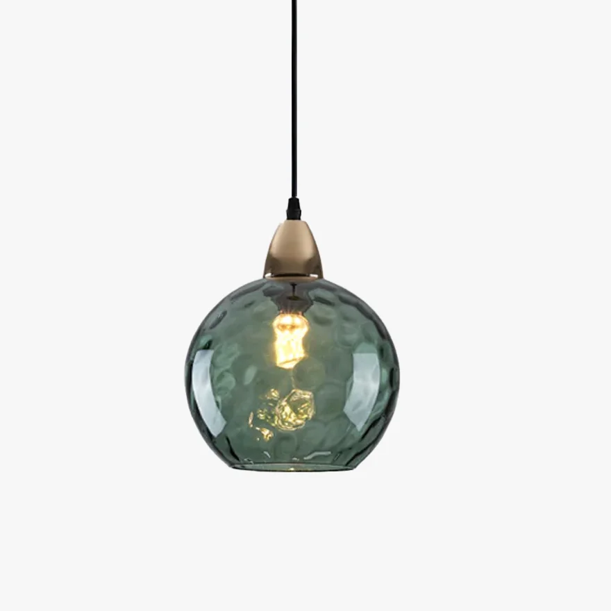 Modern Metal And Glass Bubble Kitchen Island Pendant Light, 10 Color