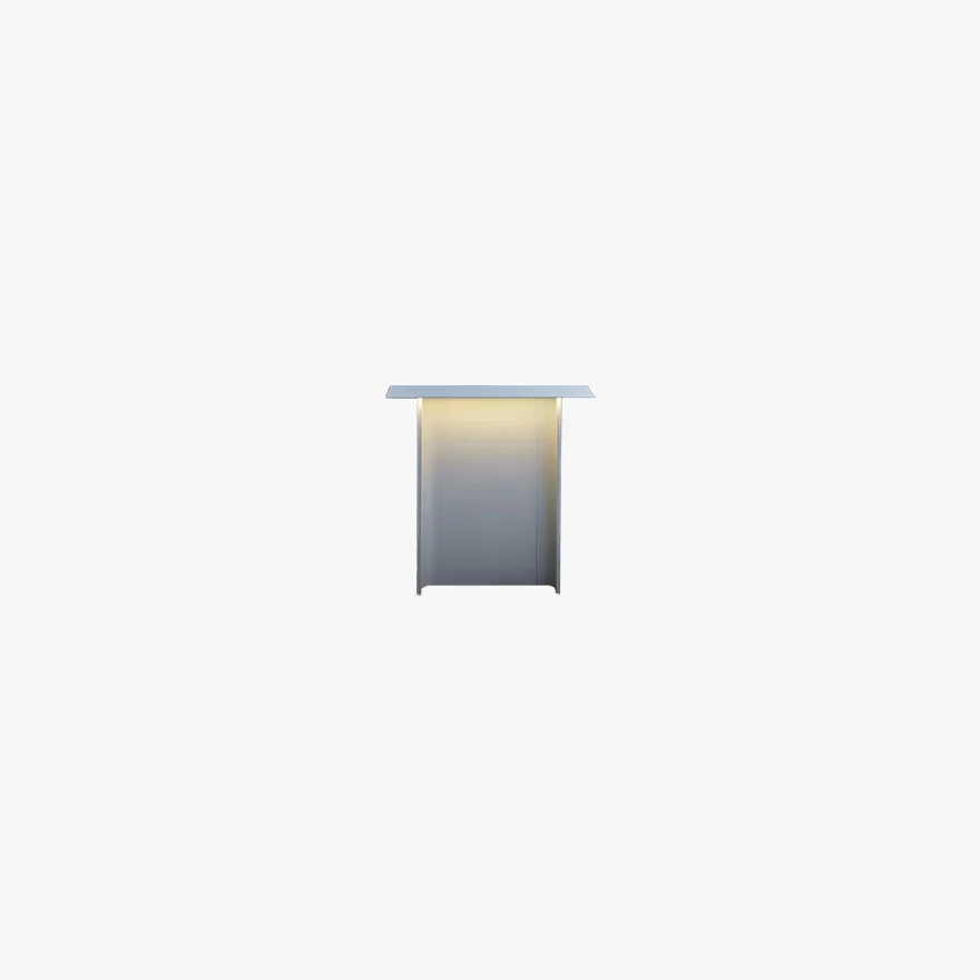 Modern Metal And Acrylic Rectangular Outdoor Path Light, Black/Grey