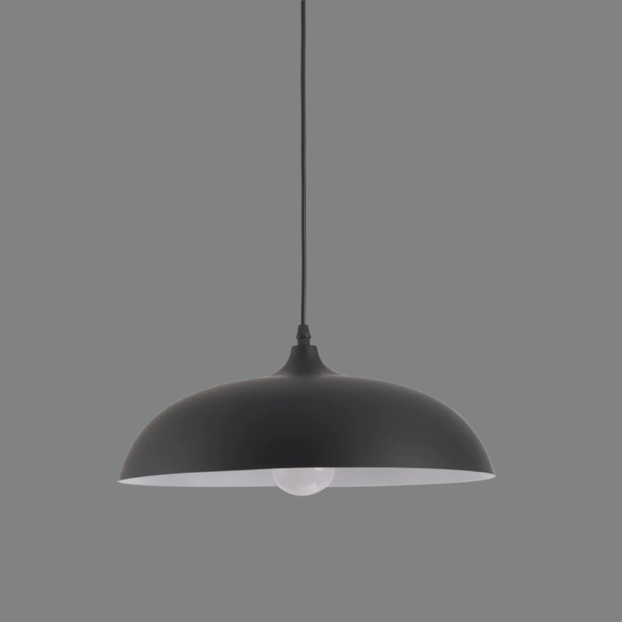 Morandi Metal Bowled Dining Room Pendant Light, Black/Blue/Green Grey/Navy/Pink/White/Yellow