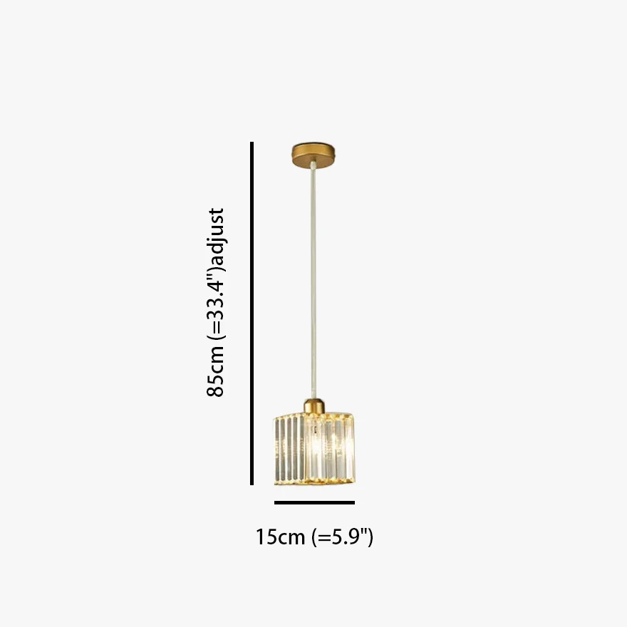 Nordic Metal And Glass Cylindrical Dining Room Pendant Light, Black/Gold