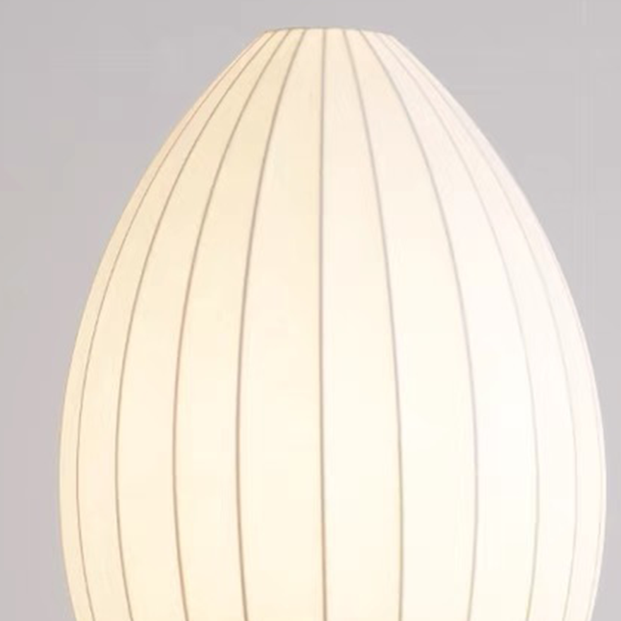 Renée Egg Shaped Floor Lamp, Artificial Fabric & Metal, L 95CM