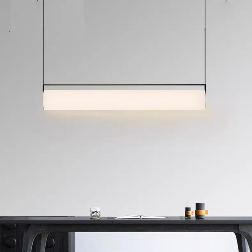 Edge Cylindrical Shape Linear Pendant Light, L 92CM/122CM