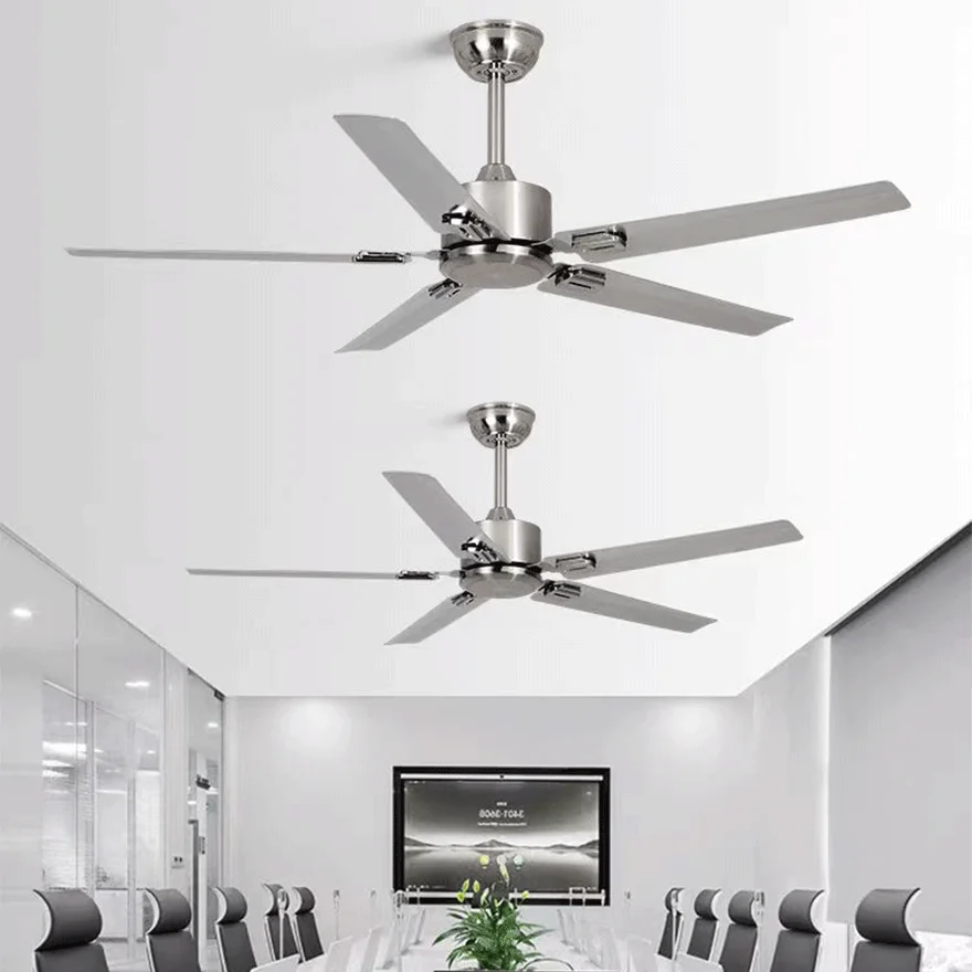 Industrial Metal Radiographic Study Room Ceiling Fan, Silver