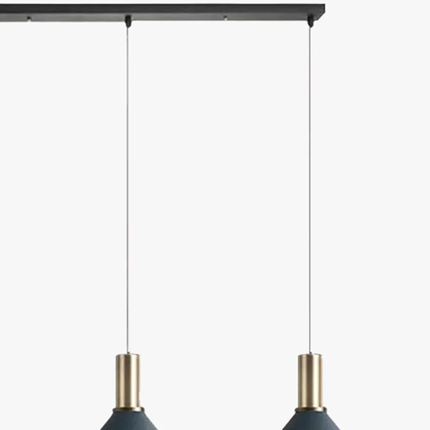 Modern Metal Cluster Study Room Pendant Light, Dark Grey