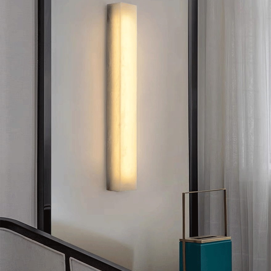 Edge Minimalist White Outdoor Wall Lamp