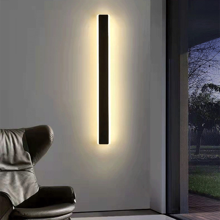 Edge Minimalist Linear Mirror Front Vanity Wall Lamp, L30/40/60/80/100CM