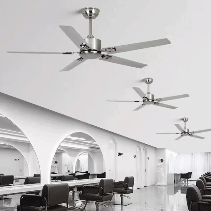 Industrial Metal Radiographic Study Room Ceiling Fan, Silver