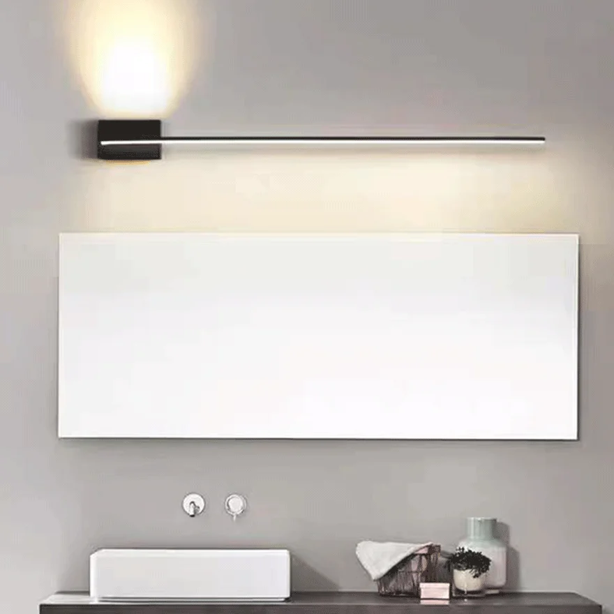 Edge Linear Mirror Front Vanity Wall Lamp, L 80/100/120CM