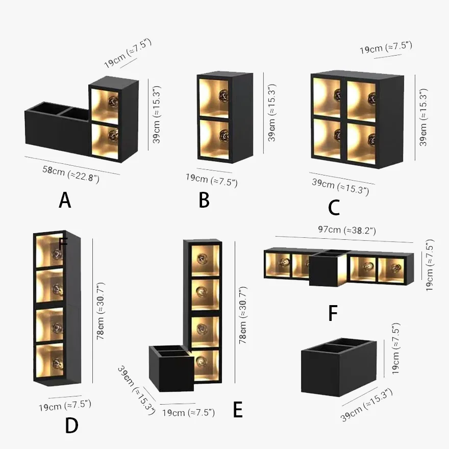 Modern  Metal And Glass Cube Outdoor Wall Lamp, Black