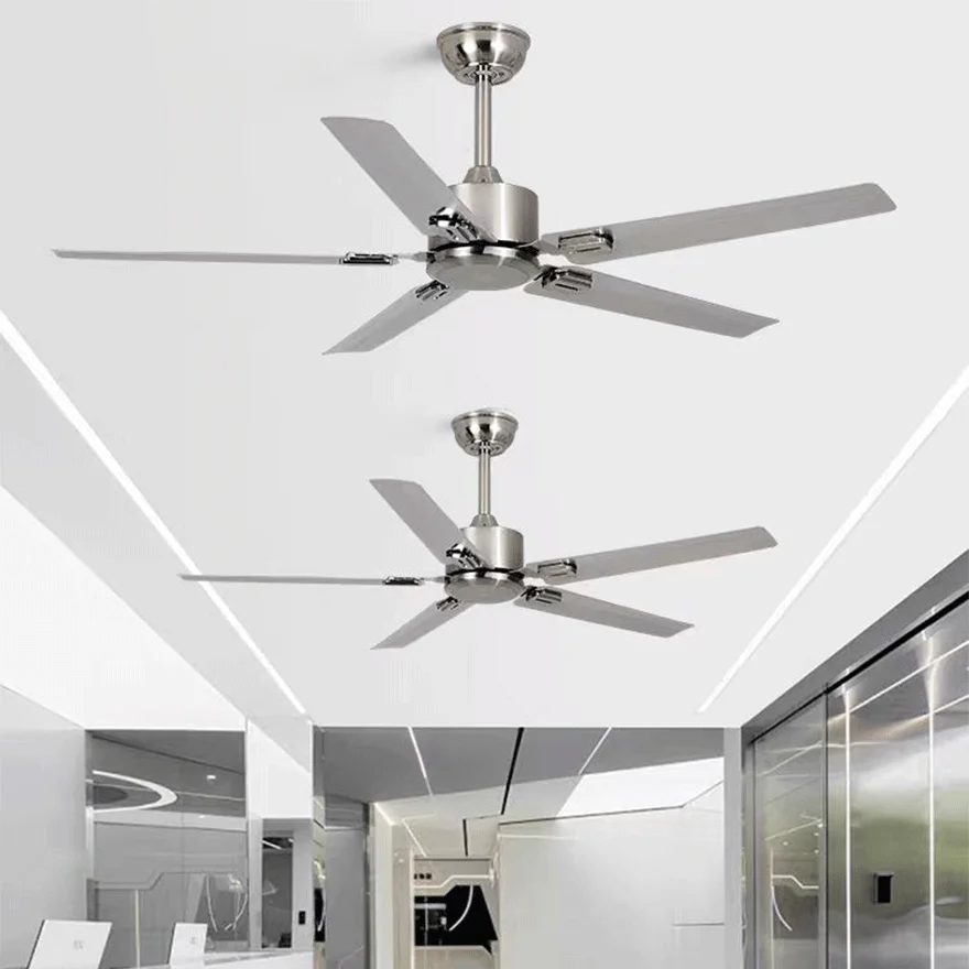 Industrial Metal Radiographic Study Room Ceiling Fan, Silver