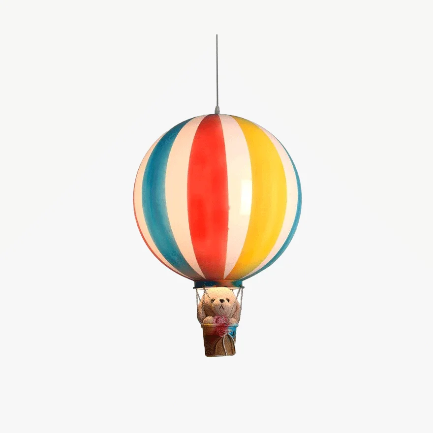 Art Deco Acrylic Air Balloon Children's Room Pendant Light, Multicolor