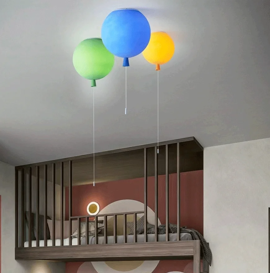 Designer Balloon Balloon Children's Room Ceiling Light, 5 Color