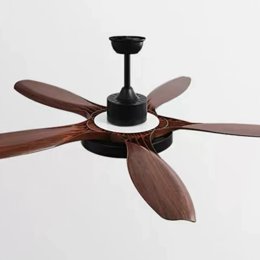 Modern Metal And Acrylic Round Living Room Ceiling Fan, White/Black