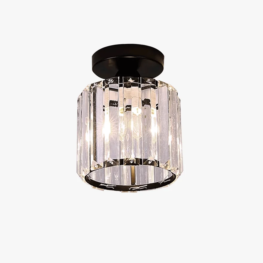 Minimalist Acrylic Square Bedroom Ceiling Light, Black/Gold/Silver