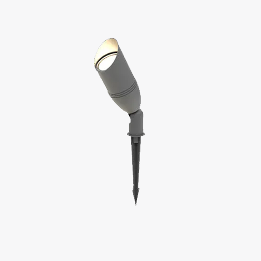 Modern Metal And Glass Cylindrical Garden Outdoor Lamp, Black