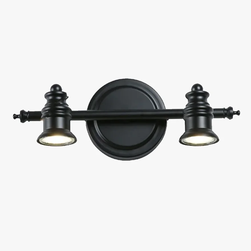 Contemporary Metal Strip Children's Room Wall Lamp, Black