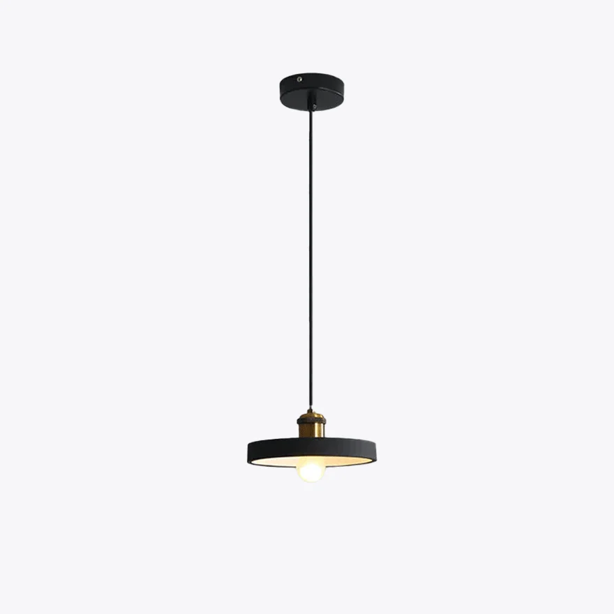 Morandi Metal And Resin Geometric Dining Room Pendant Light, Black/Grey/Orange/White