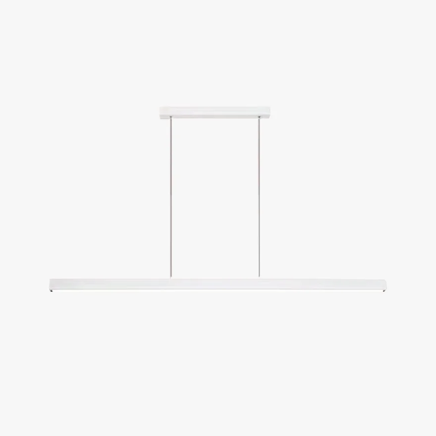 Minimalist Metal And Acrylic Linear Dinning Room Pendant Light, Black/White