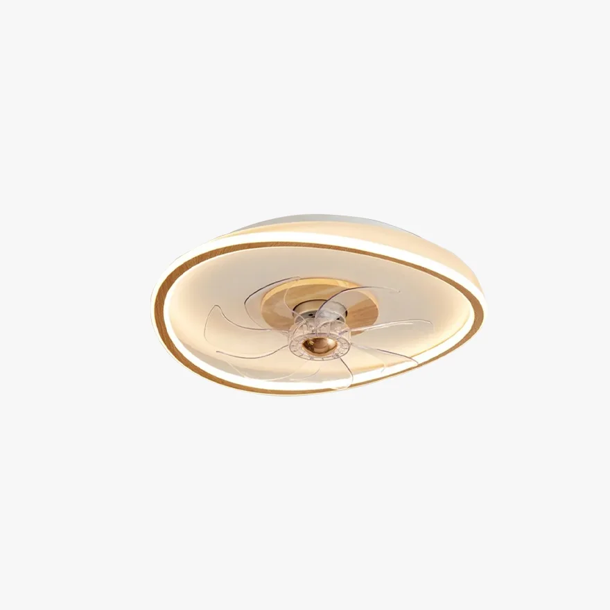 Modern Wooden And Acrylic Round Living Room Ceiling Light, Natural Wood/Walnut