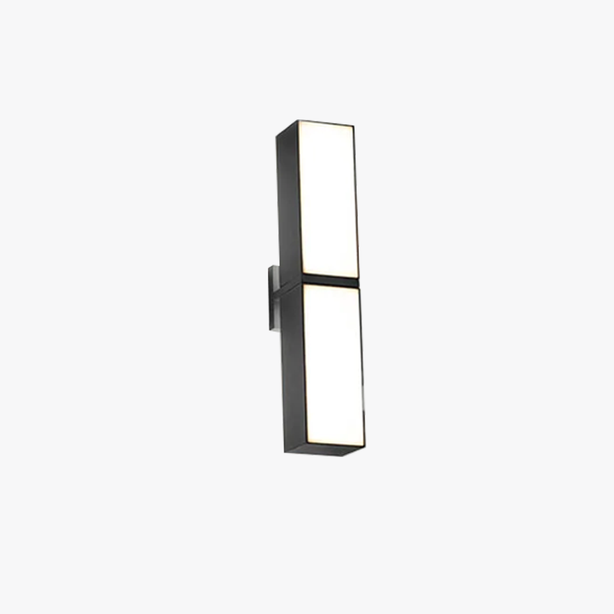 Modern  Metal Geometric Corridor Wall Lamp, Black