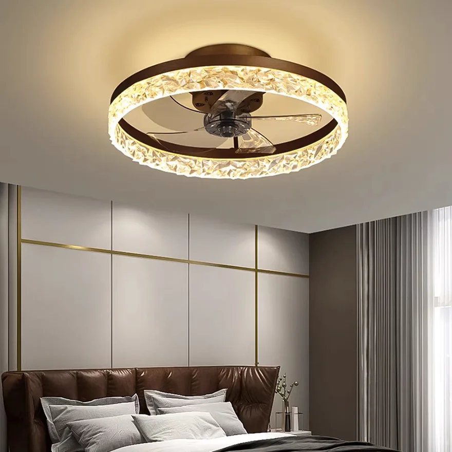 Retro Metal And Acrylic Annular Living Room Ceiling Light, Black/Coffee/Gold/White