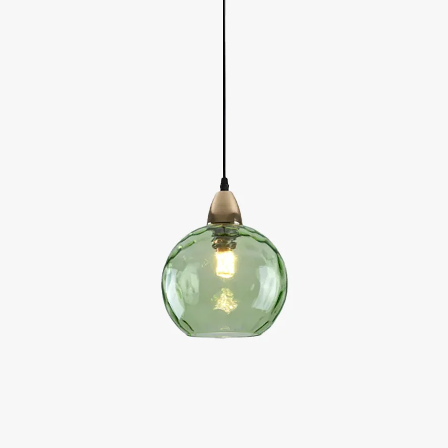 Modern Metal And Glass Bubble Kitchen Island Pendant Light, 10 Color