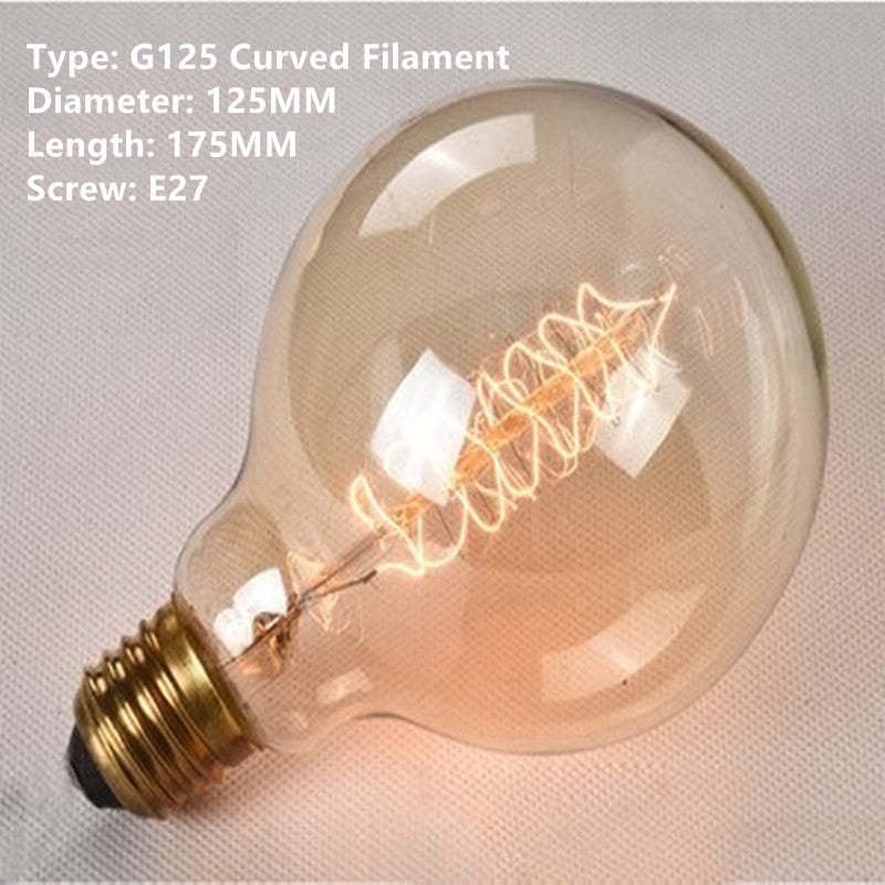 Retro Tungsten Bulb G80G95 E27 Screw Mouth 220V Bulb