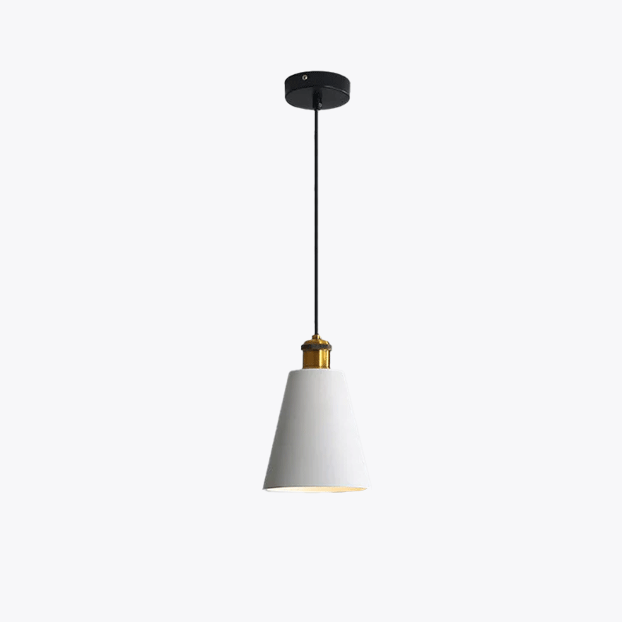 Morandi Metal And Resin Geometric Dining Room Pendant Light, Black/Grey/Orange/White