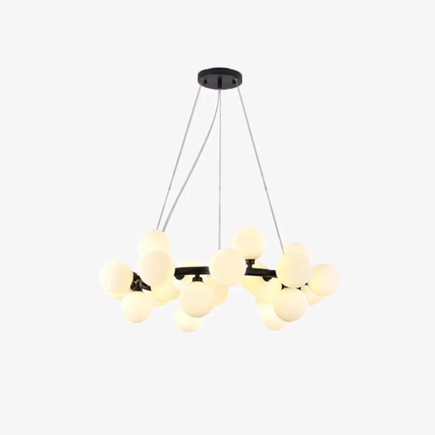 Contemporary Glass Magic Beans Bedroom Pendant Light, Black/Copper/Gold