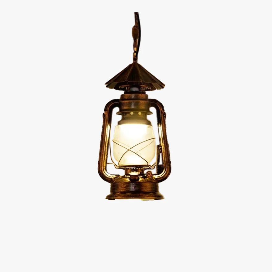 Vintage Metal Kerosene Dining Room Pendant Light, Copper/Black/Bronze