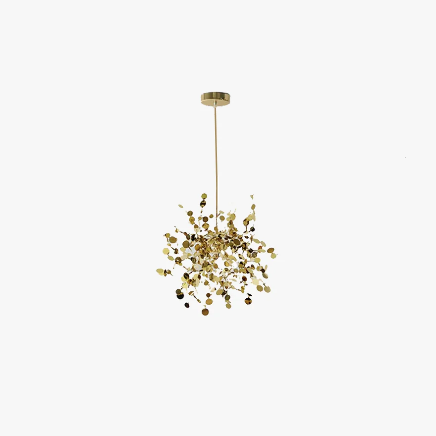 Art Deco Stainless steel Cluster Living Room Pendant Light, Gold/Silver