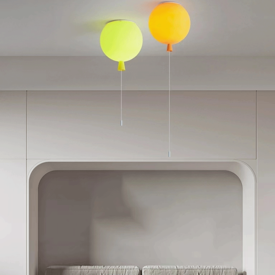 Designer Balloon Balloon Children's Room Ceiling Light, 5 Color